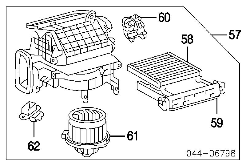 8888041010 Toyota filtro de salão