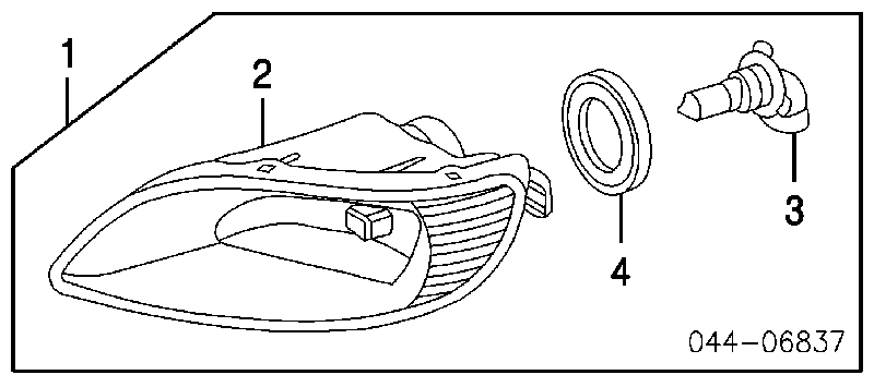 81221AA010 Toyota luzes de nevoeiro esquerdas