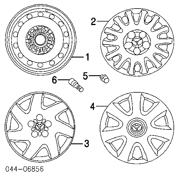 Discos de roda de aço (estampados) para Toyota Previa (ACR3)