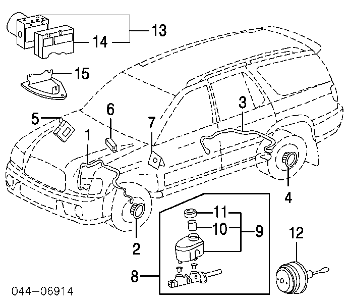 892450C010 Toyota sensor do ângulo de viragem do volante de direção