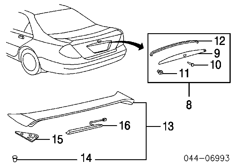 7581933010 Toyota cápsula (prendedor de fixação do forro do pára-choque do pára-lama dianteiro)