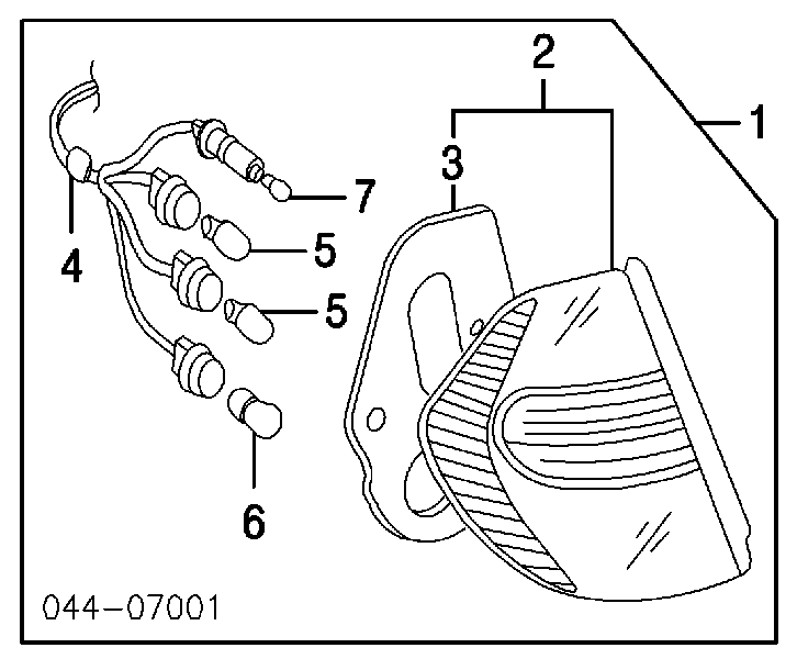 Lanterna traseira esquerda para Toyota Camry (V30)