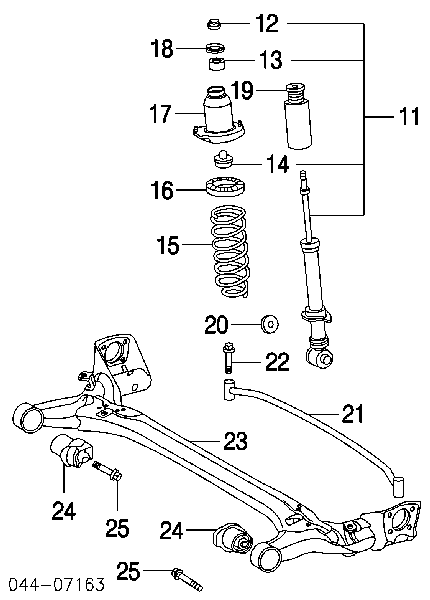 Амортизатор задний 48530A9150 Toyota