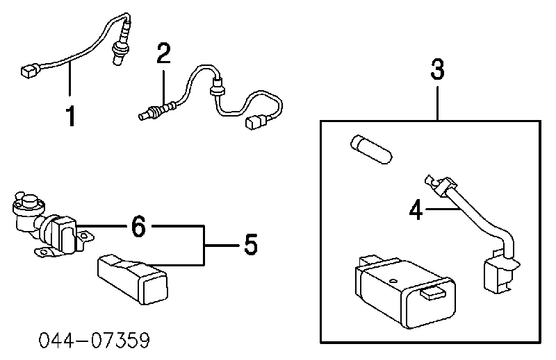 8946547040 Toyota sonda lambda, sensor de oxigênio depois de catalisador