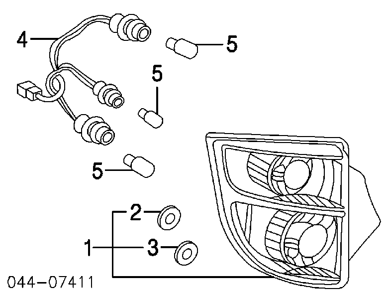 815612B530 Toyota Задний левый стоп