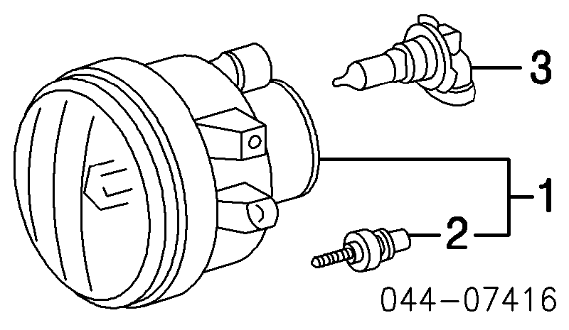 ST3122015R SAT luzes de nevoeiro direitas