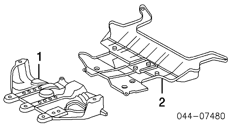 Proteção de motor, de panela (da seção de motor) para Lexus LX (UZJ100)