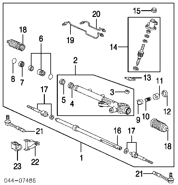 Рулевой наконечник 4504639285 Toyota