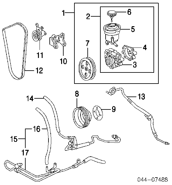 Натяжний ролик 4435034010 TOYOTA