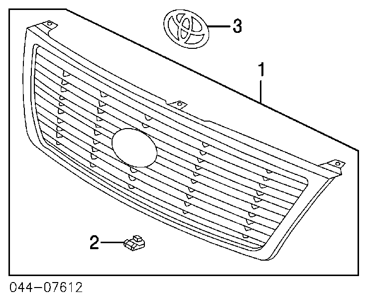 53100AC010 Toyota Решетка радиатора