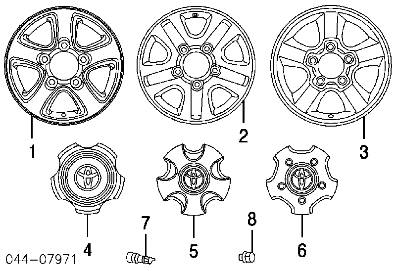Porca de roda para Toyota Tundra 