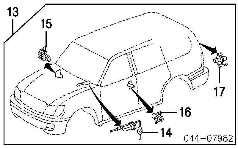 690576055084 Toyota trinco de fecho de ignição