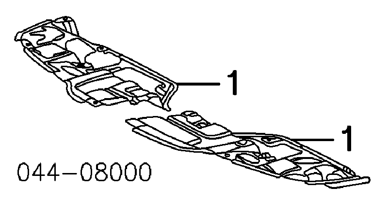 Cápsula (prendedor) de fixação do pára-choque traseiro para Lexus LS (USF4)
