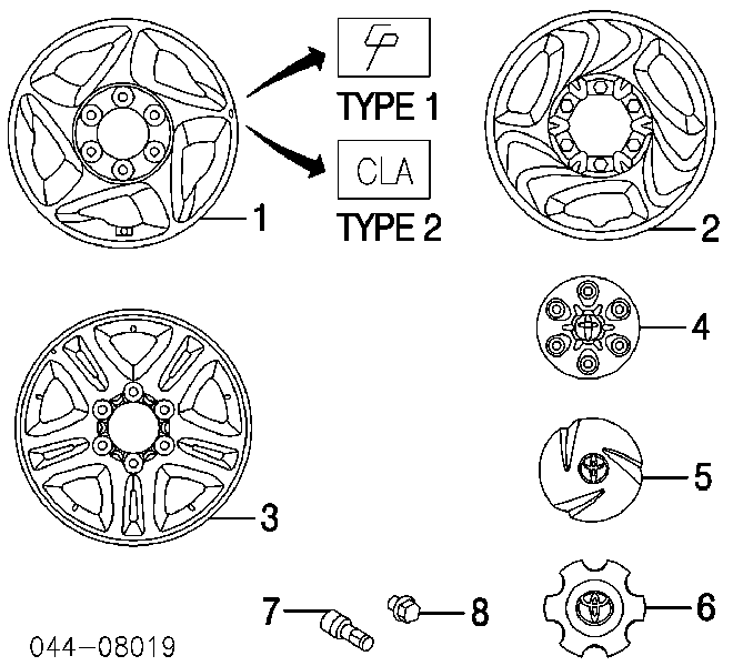 42603AF030 Toyota Колпаки на диски