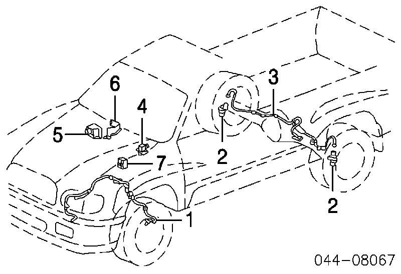 Sensor de aceleração transversal (ESP) para Toyota 4Runner (GRN21, UZN21)