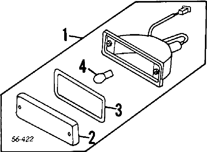 09425542 Isuzu lâmpada de pisca-pisca