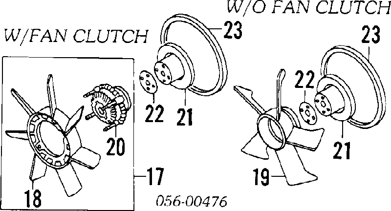 8943112520 Isuzu acoplamento viscoso de ventilador de esfriamento