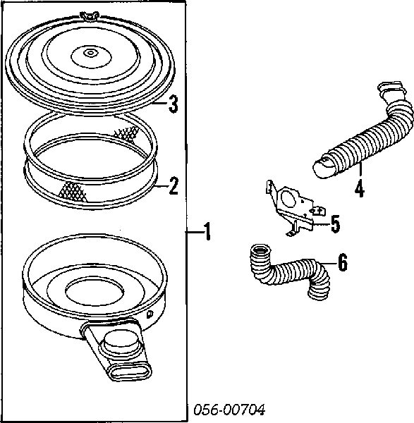 8250409290 Isuzu filtro de ar