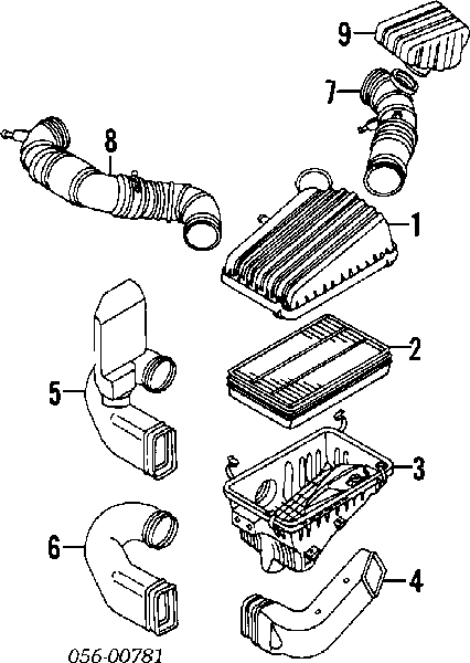 97111423 Isuzu filtro de ar