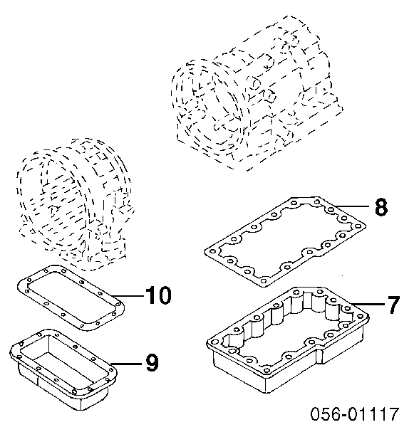 96014234 Isuzu vedante de panela da caixa automática de mudança/caixa mecânica de mudança