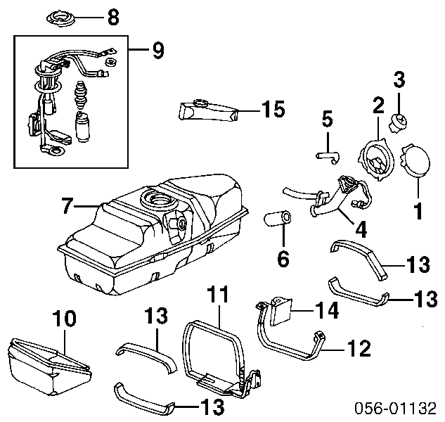 Крышка бензобака 8257575600 Isuzu