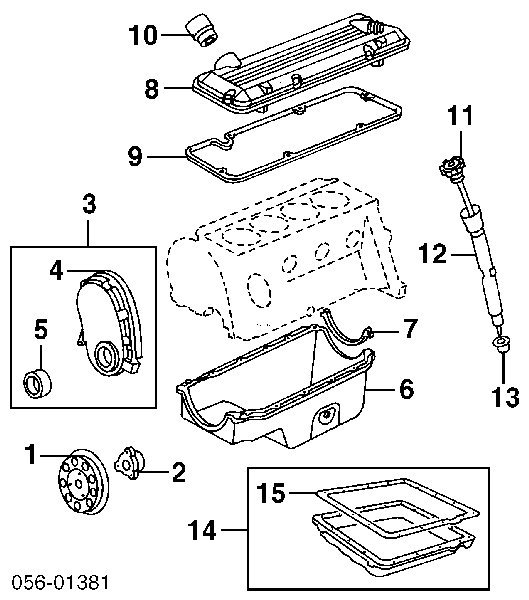 8102432470 Isuzu vedação dianteira de cambota de motor