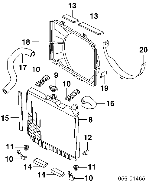 Радиатор 8524759590 Isuzu