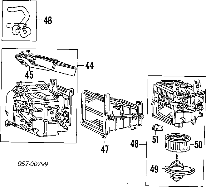 Радиатор печки (отопителя) на Mitsubishi Eclipse II 
