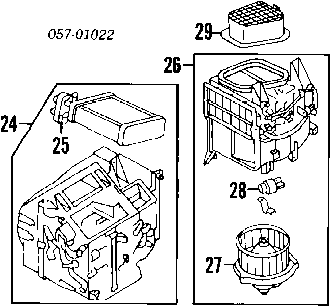 AW337523 Mitsubishi радиатор печки