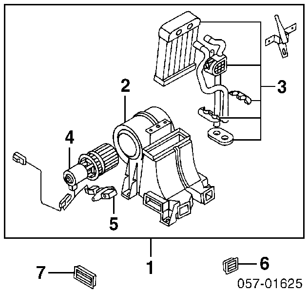 MR315388 Mitsubishi мотор вентилятора печки (отопителя салона задний)