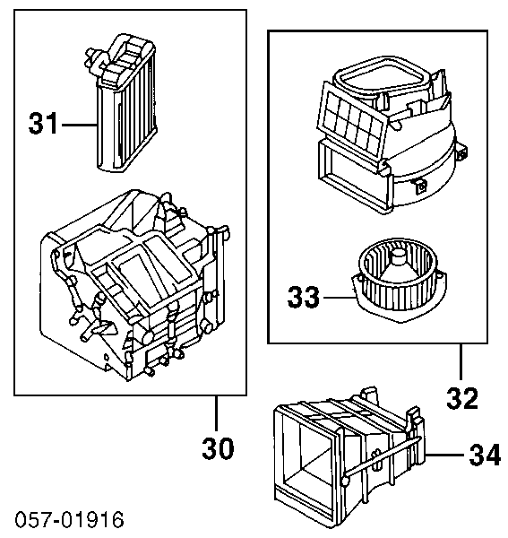 Радиатор печки (отопителя) на Mitsubishi Galant VII 