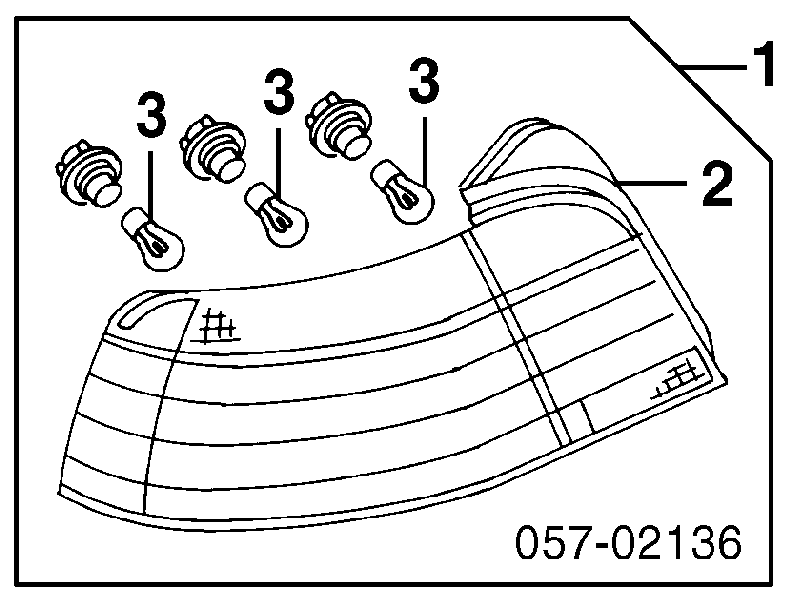 Фонарь задний правый MR439556 Mitsubishi