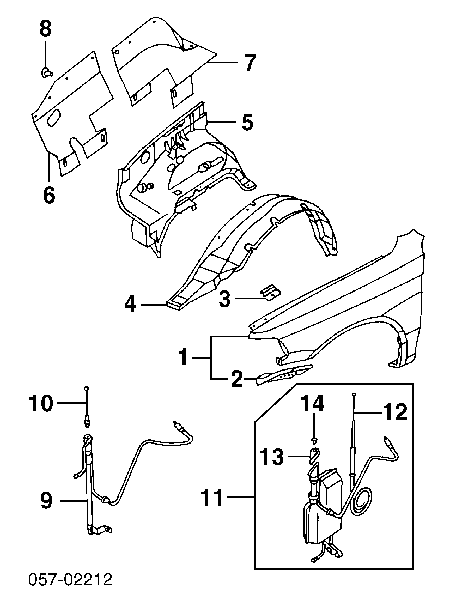 Proteção de motor direito para Mitsubishi Pajero (K90)