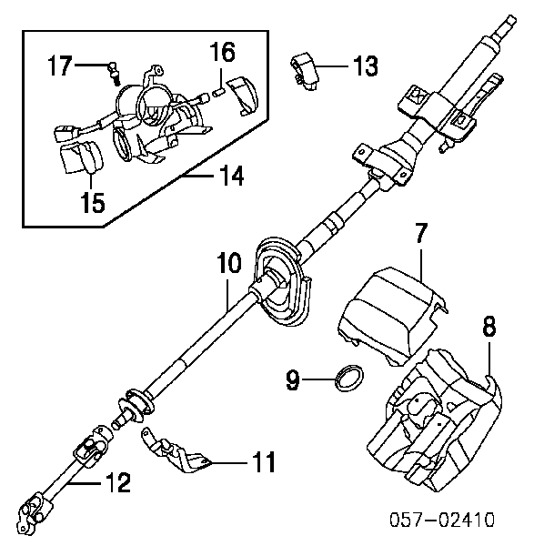 Fecho de ignição para Mitsubishi Pajero 