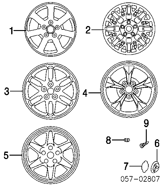 Coberta de disco de roda para Mitsubishi L 200 (K60, K70)