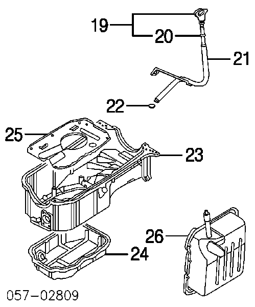 Уплотнительное кольцо направляющей щупа уровня масла двигателя на Mitsubishi Space Wagon N3W, N4W