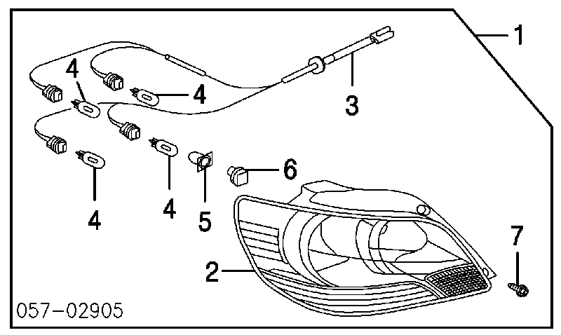 MN133698 Chrysler lanterna traseira direita