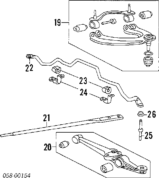 Bucha de suporte dianteiro de estabilizador para Honda Civic (EJ9, EK3/4)
