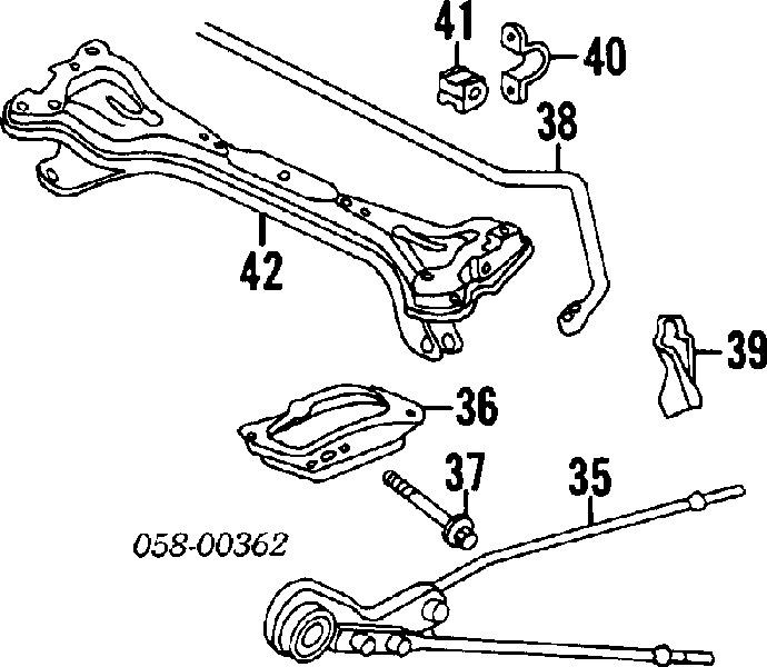 Втулка заднего стабилизатора на Honda Legend II 