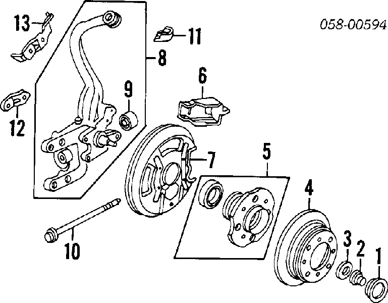 BR-2242-C Kavo Parts disco do freio traseiro