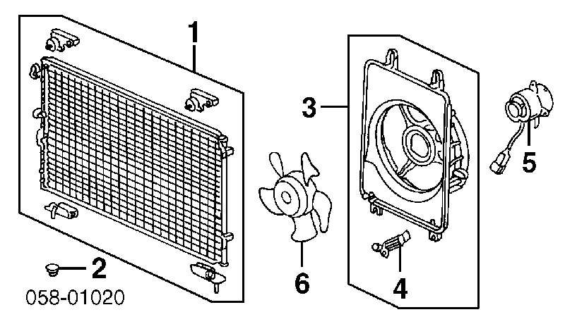 Radiador de aparelho de ar condicionado para Honda Legend (KA9)