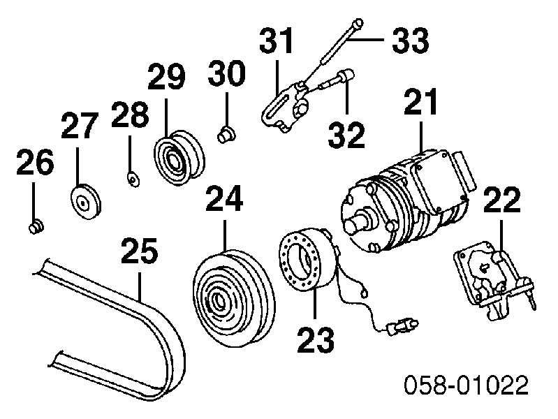 Acoplamento (bobina magnética) do compressor de aparelho de ar condicionado para Honda Legend (KA9)