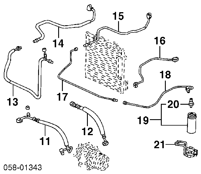 80440SS0901 Honda sensor de pressão absoluta de aparelho de ar condicionado