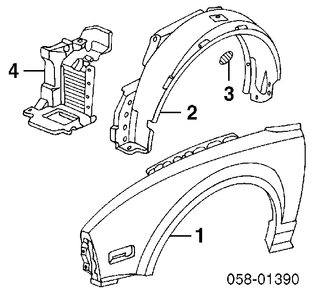 Подкрылок передний левый Акура НСХ (Acura NSX)