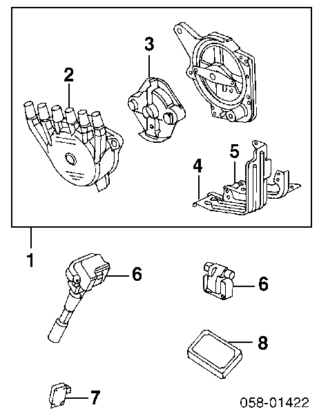 Катушка зажигания UF108 Standard