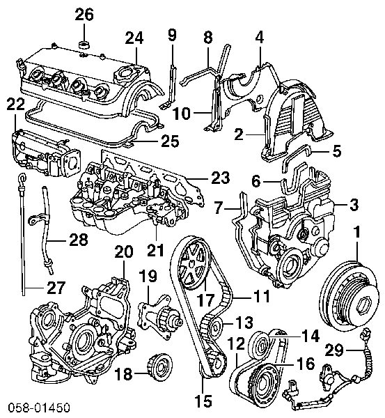 Vedante de tubo coletor de admissão para Honda Accord (CD7)