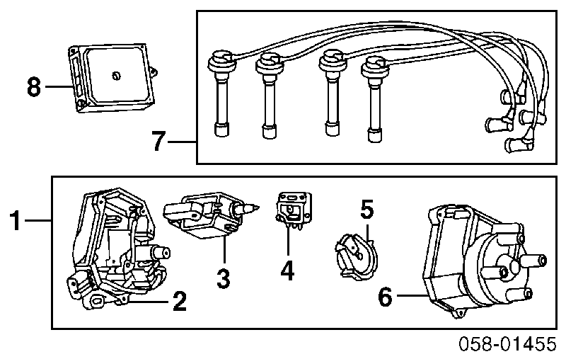 32700P0AA00 Honda fios de alta voltagem, kit