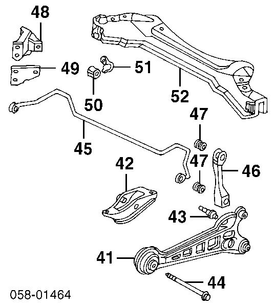 Втулка заднего стабилизатора на Honda Accord V 