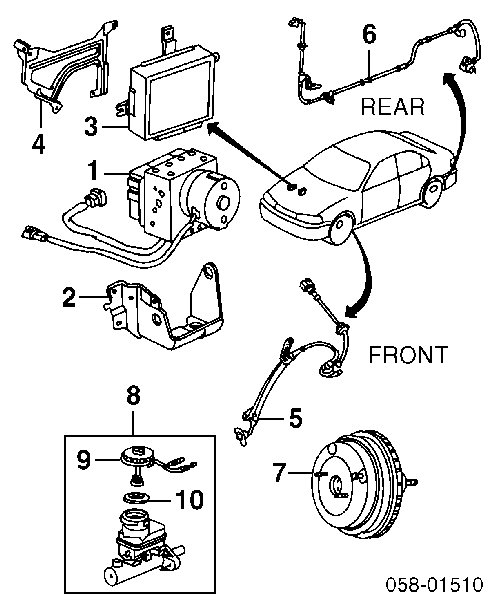 Cilindro mestre do freio PF423 Japan Parts