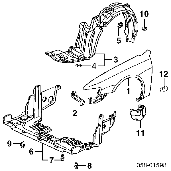  74151S0KA01 Honda